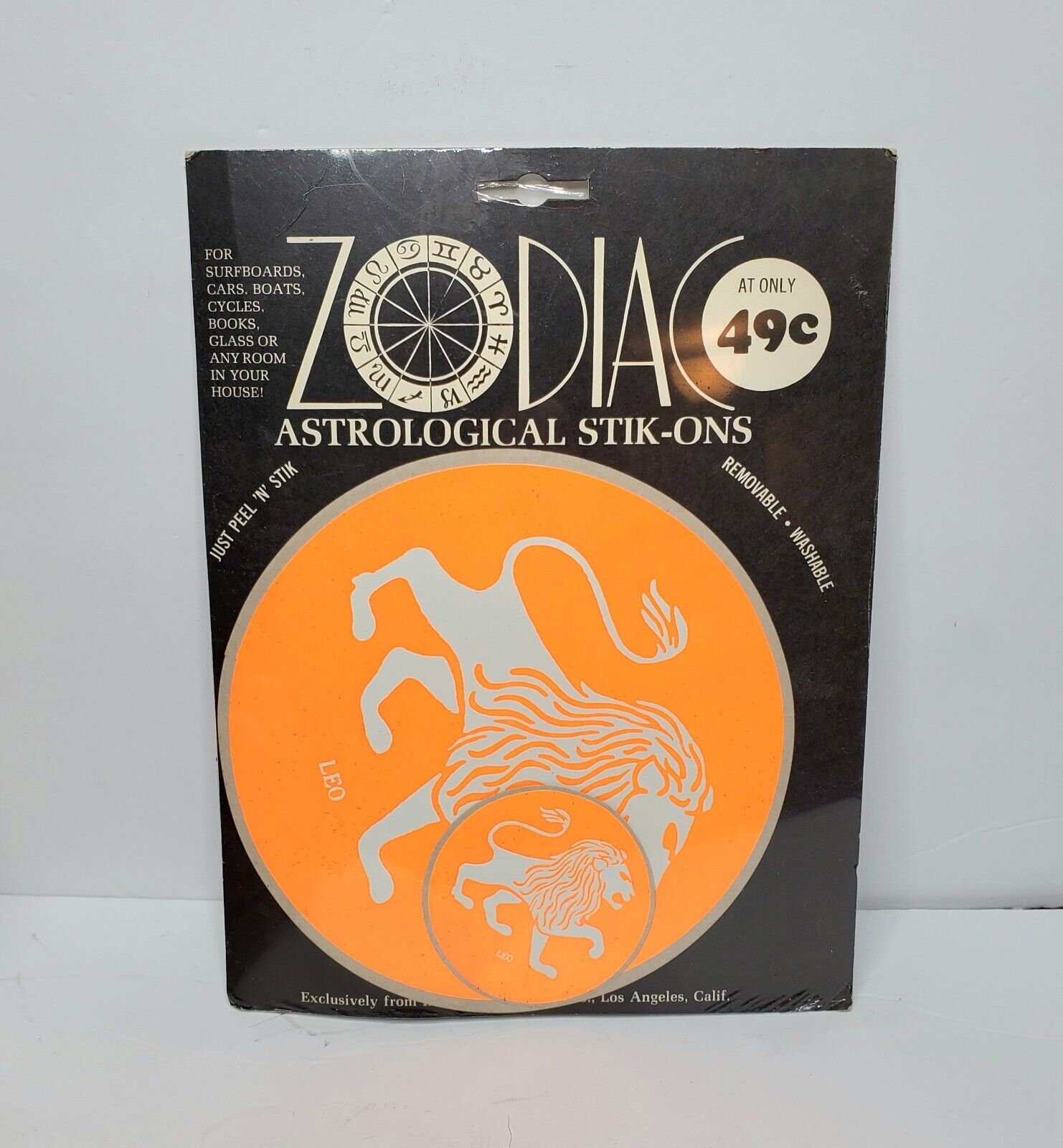 Vintage Zodiac Decal Stik-Ons Astrology Leo