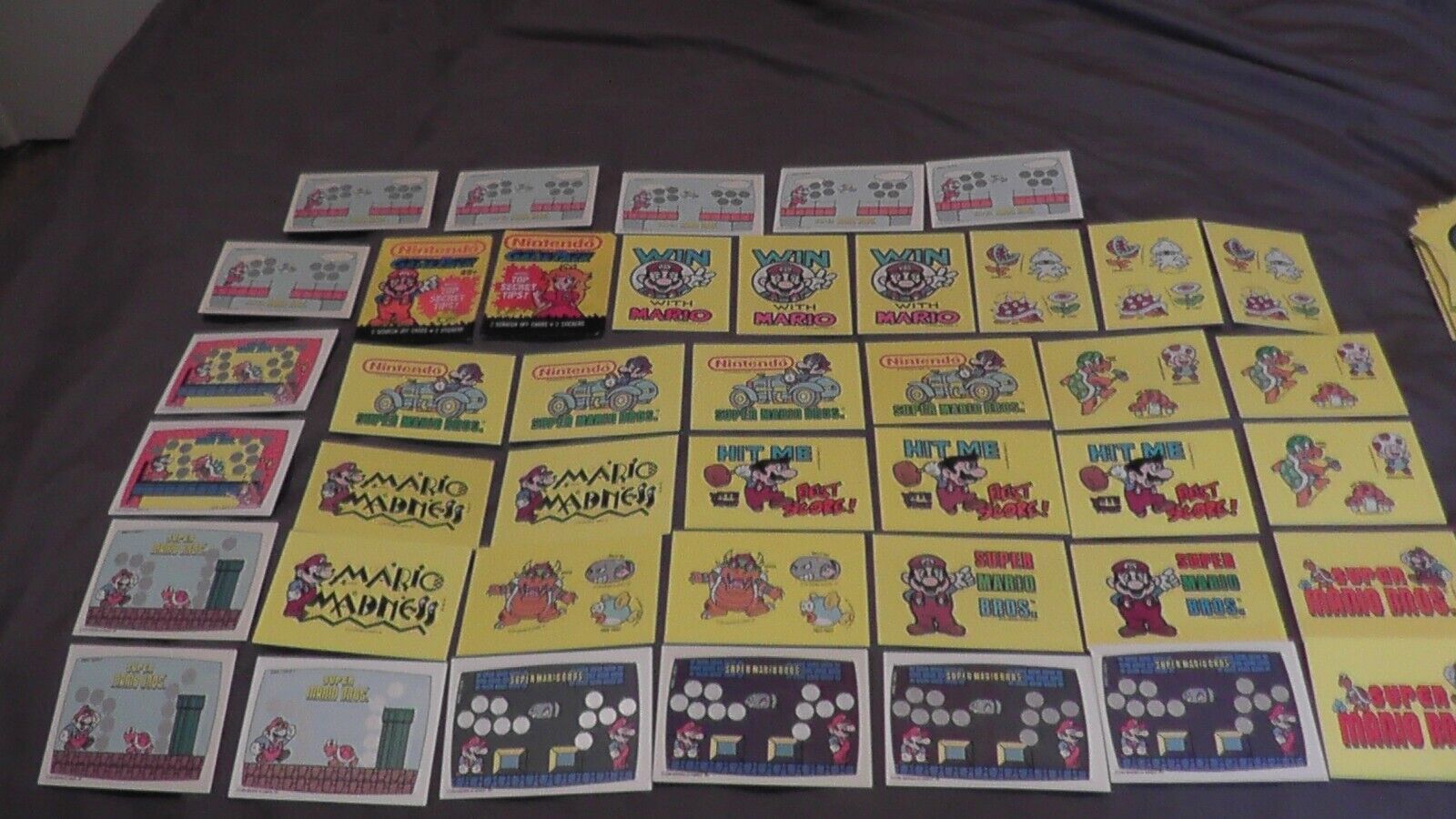 1989 topps nintendo 40 cards lot collection super mario bros. nintendo stickers