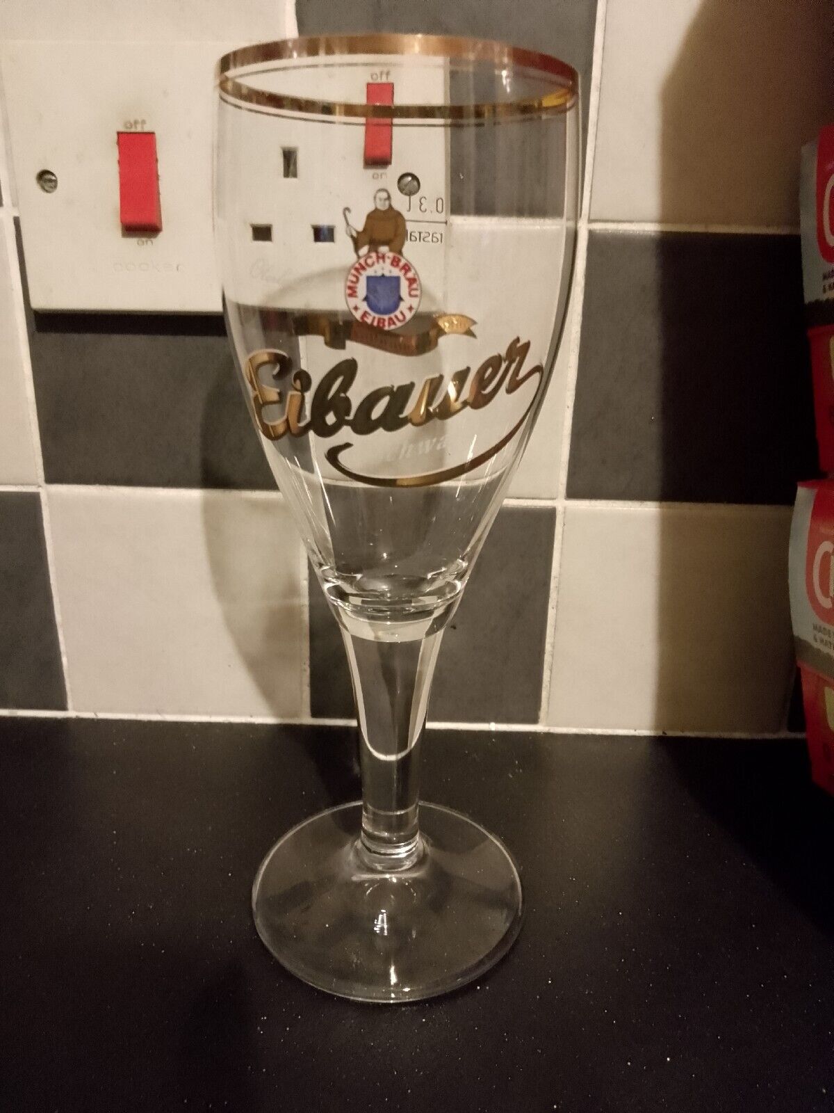 Eibauer Brewery Pint Tulip Beer Glass - Saxony, Germany