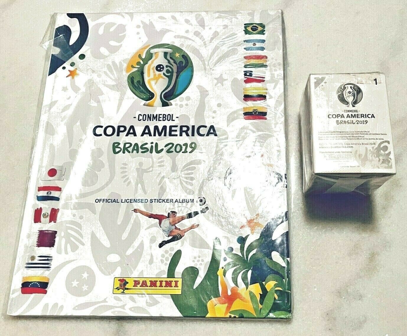 2019 Copa America Brasil Panini COMPLETE Set 400 Stickers + Album Hard Cover NEW
