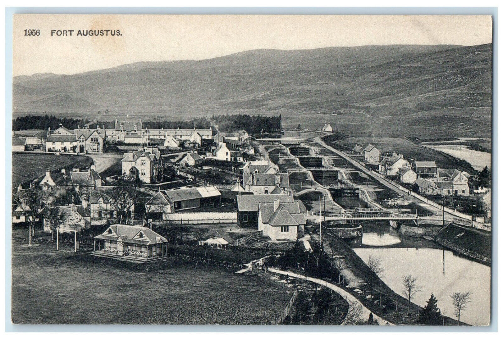 c1920's Fort Augustus Boleskine and Abertarff Village in Scotland Postcard