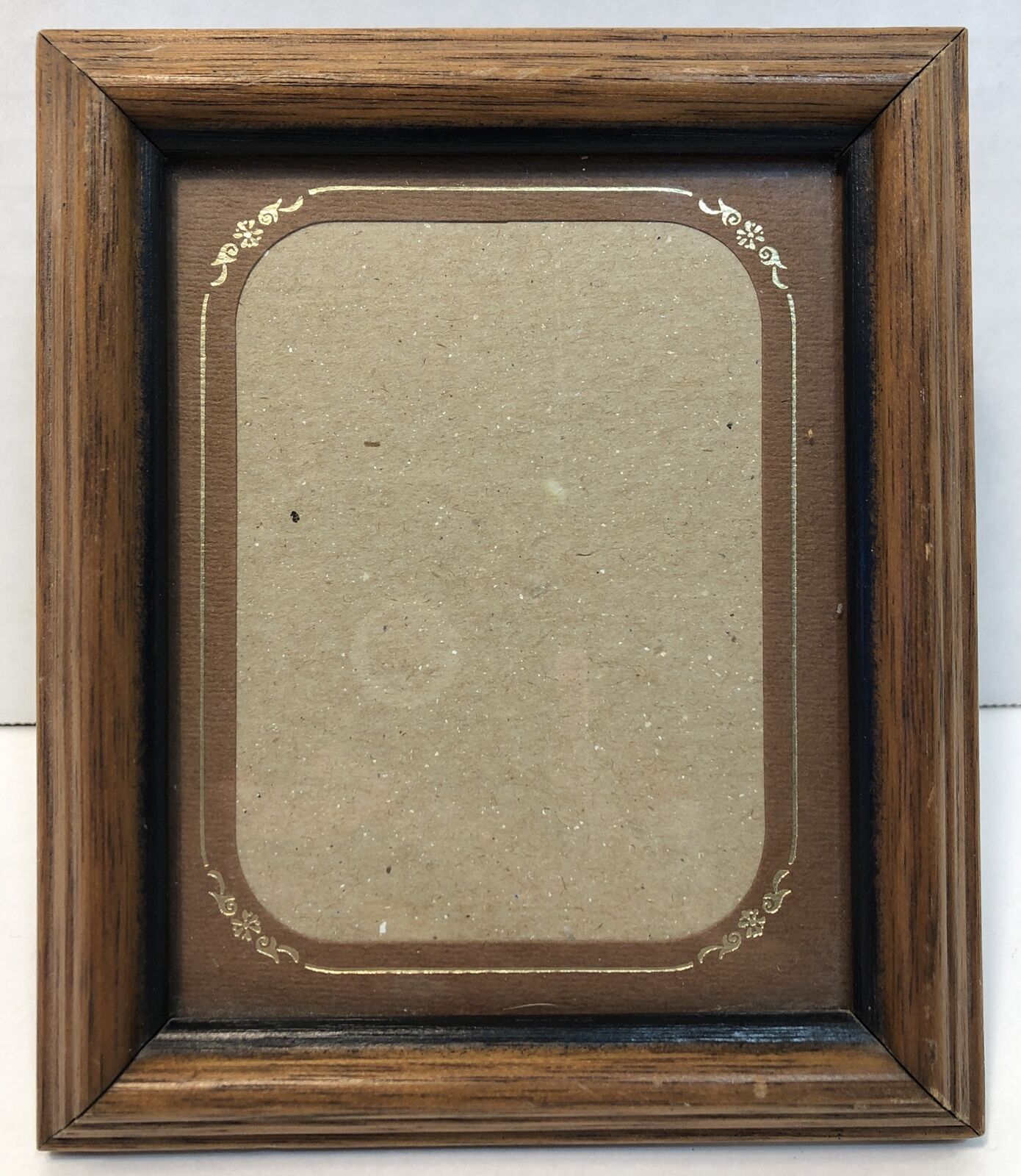 4x5 Vintage Small Solid Wood Wooden Brown Picture Frame