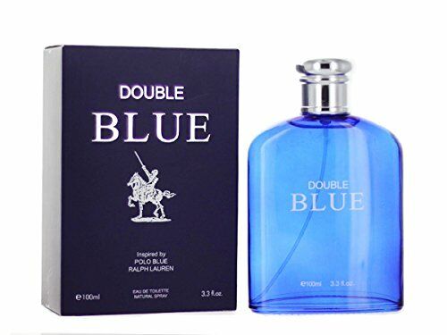 Perfume Double Blue  3.3oz EDT for Men Cologne Spray Fragrance
