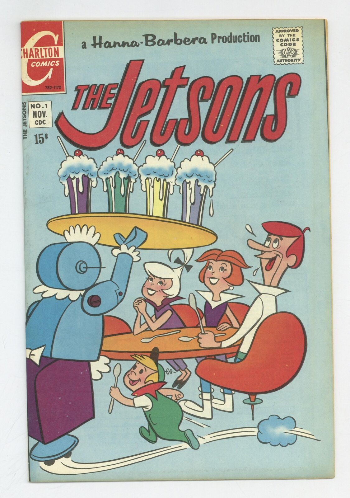 Jetsons #1 FN+ 6.5 1970