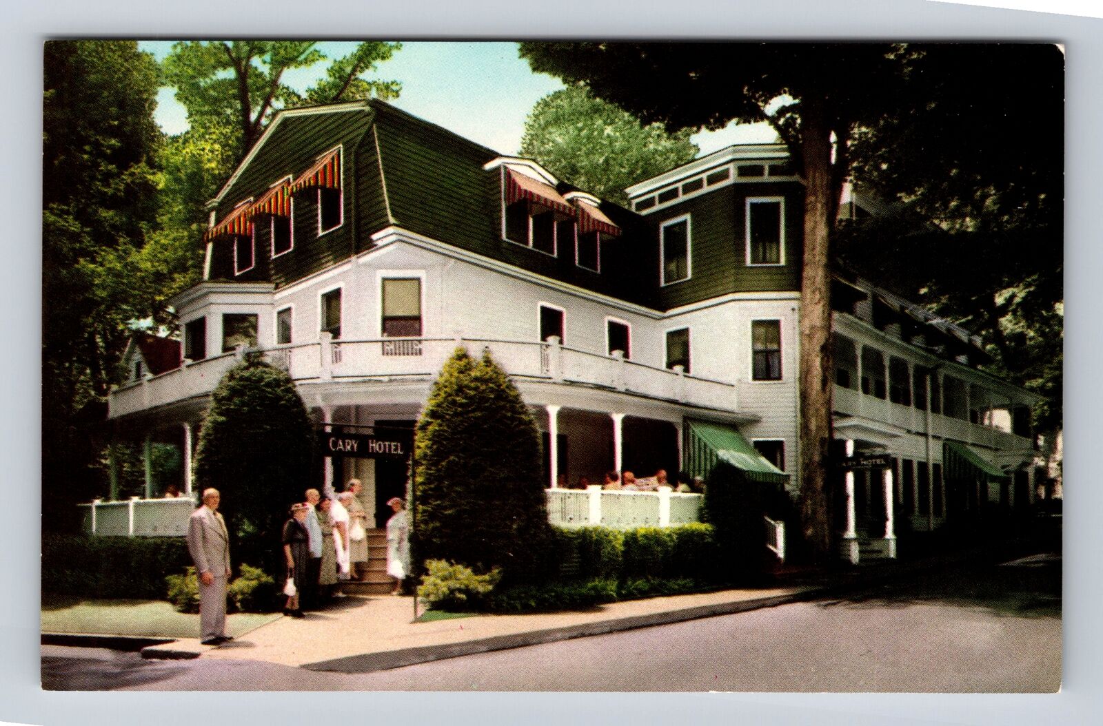Chautauqua NY-New York, the Cary Hotel, Advertising, Antique Vintage Postcard