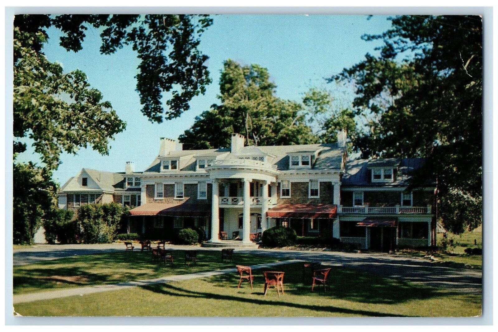 c1960 Homestead Restaurant Lavender Hall Bucks County Pennsylvania Map Postcard