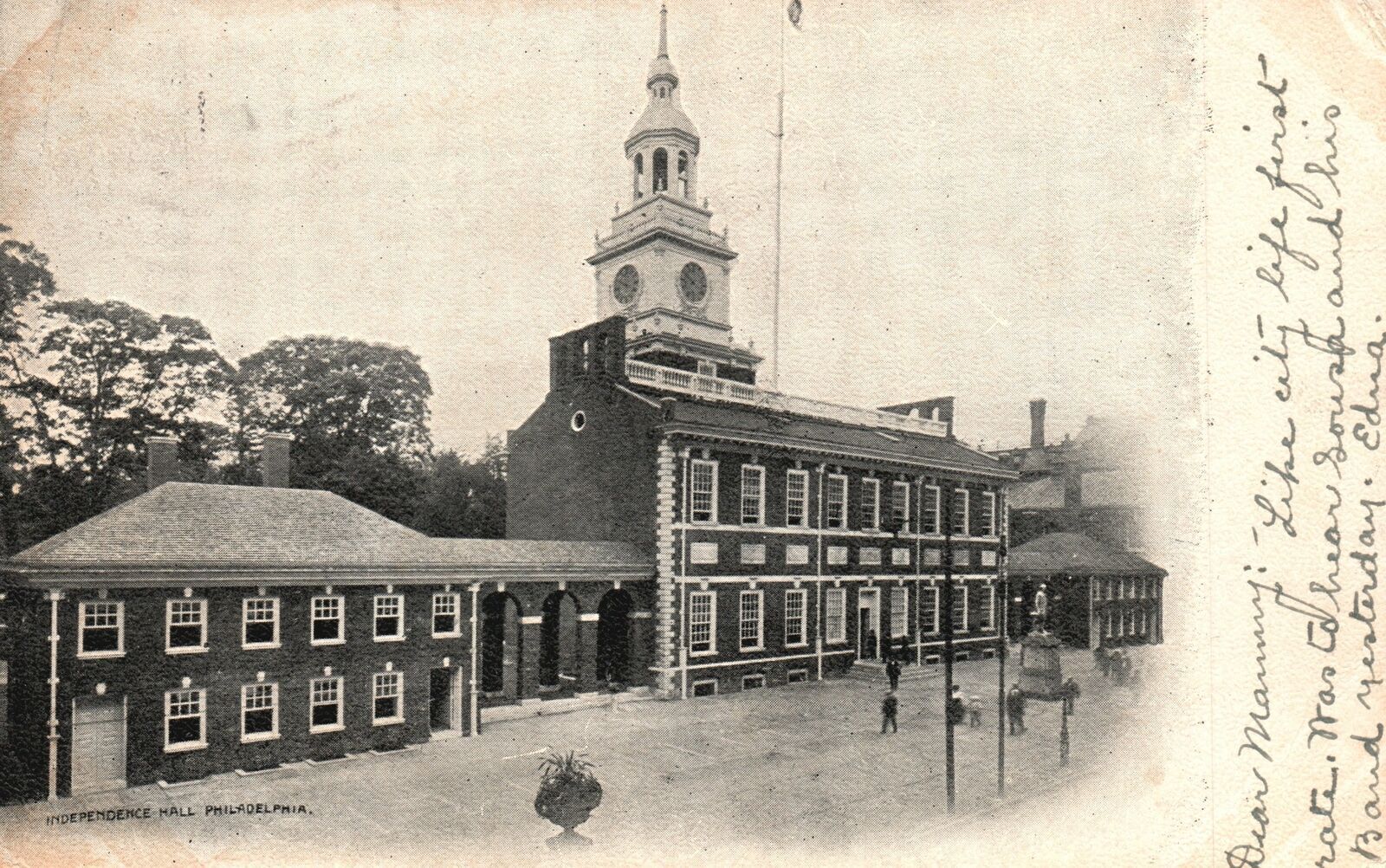 Vintage Postcard Daniel 1906 Independence Hall Bldg. Philadelphia Pennsylvania