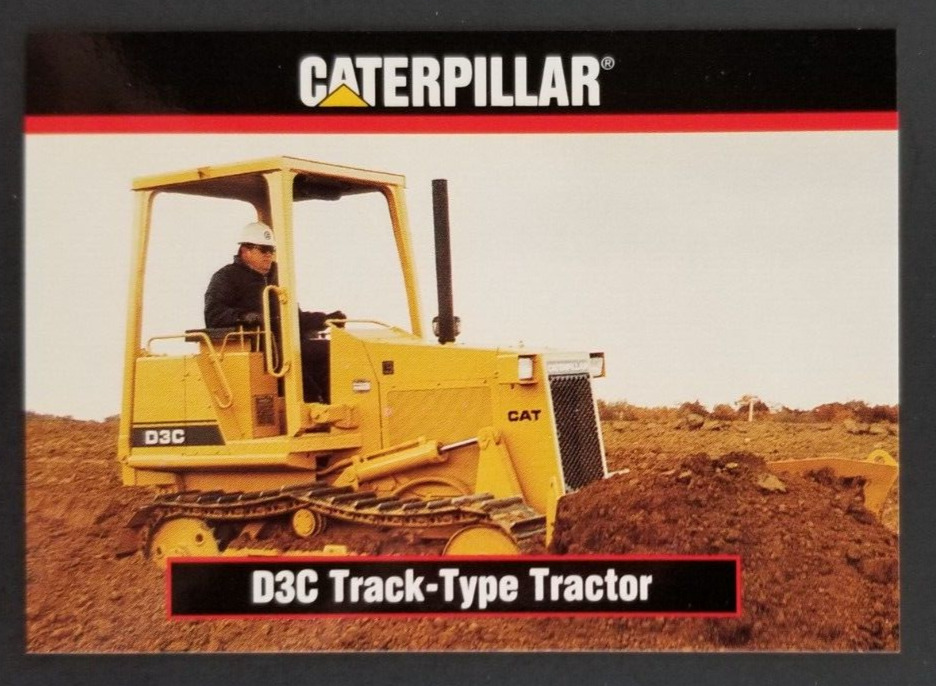 D3C Track Type Tractor 1993 Caterpillar Tractor Card #51 (NM)