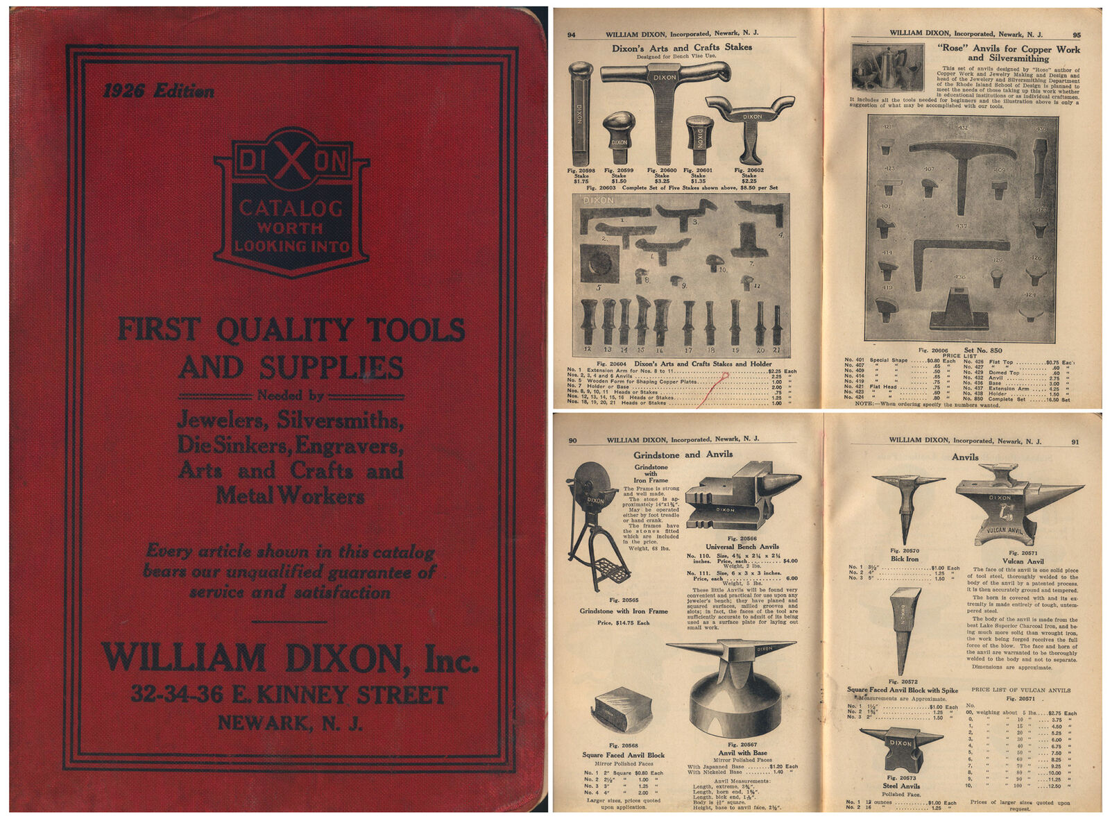 Orig. General Line 1926 Catalogue of 480 Pages - William Dixon, Newark, N.J.