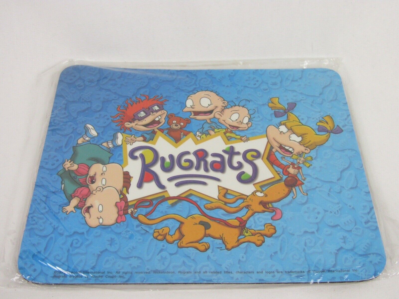 Vintage Rugrats Mousepad 1999-Viacom-Nickelodeon-Tommy/Angelica Pickles-Chuckie