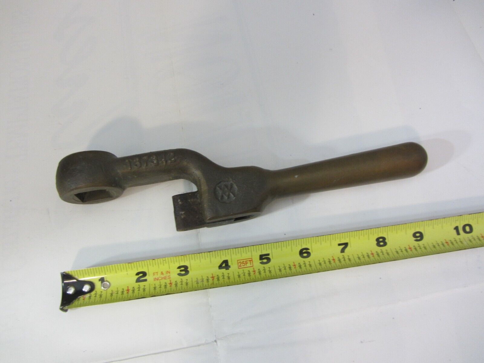 antique brass locomotive air brake handle metal railroad hardware