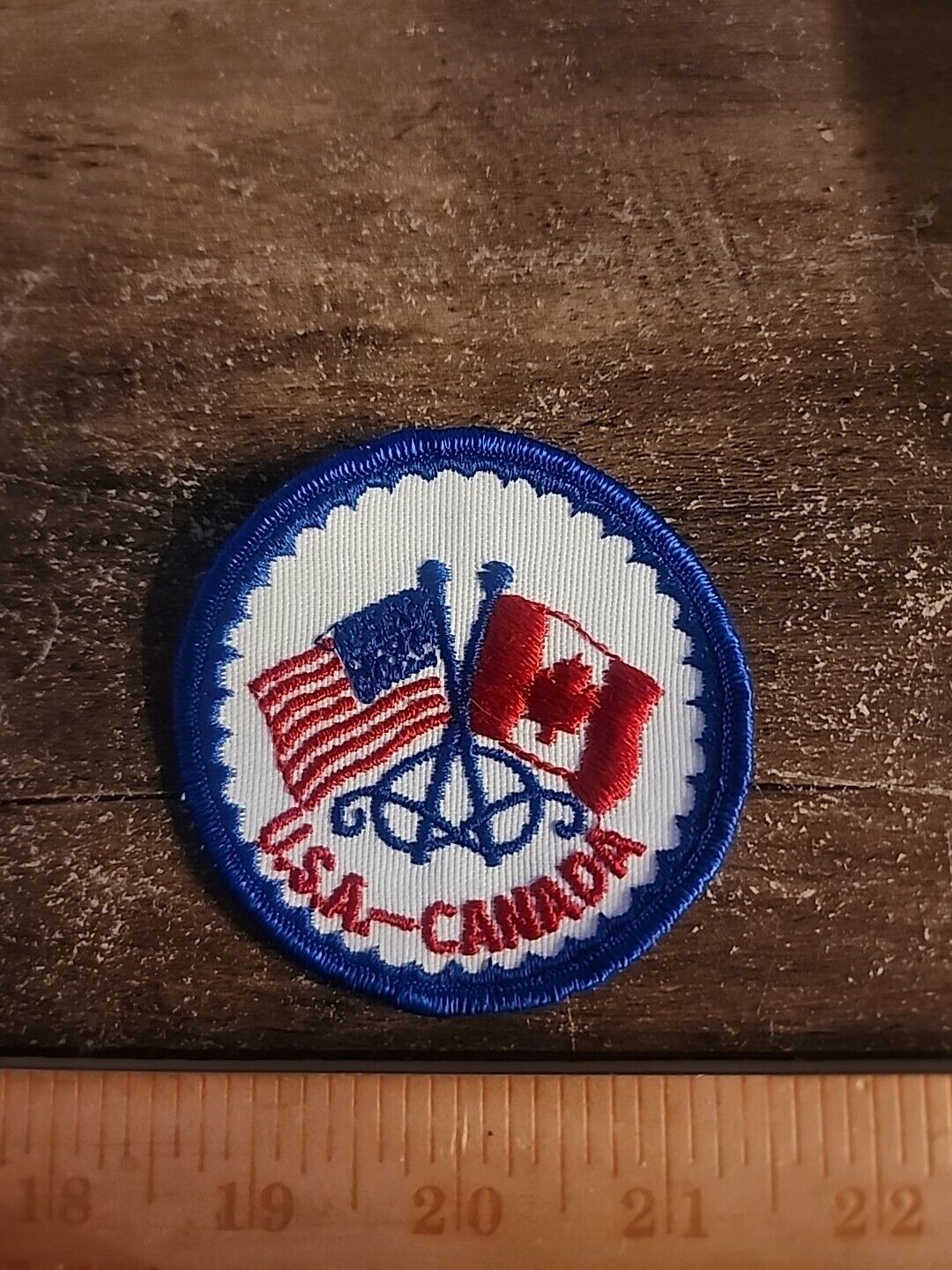 Vintage USA - CANADA Sew On Patch 