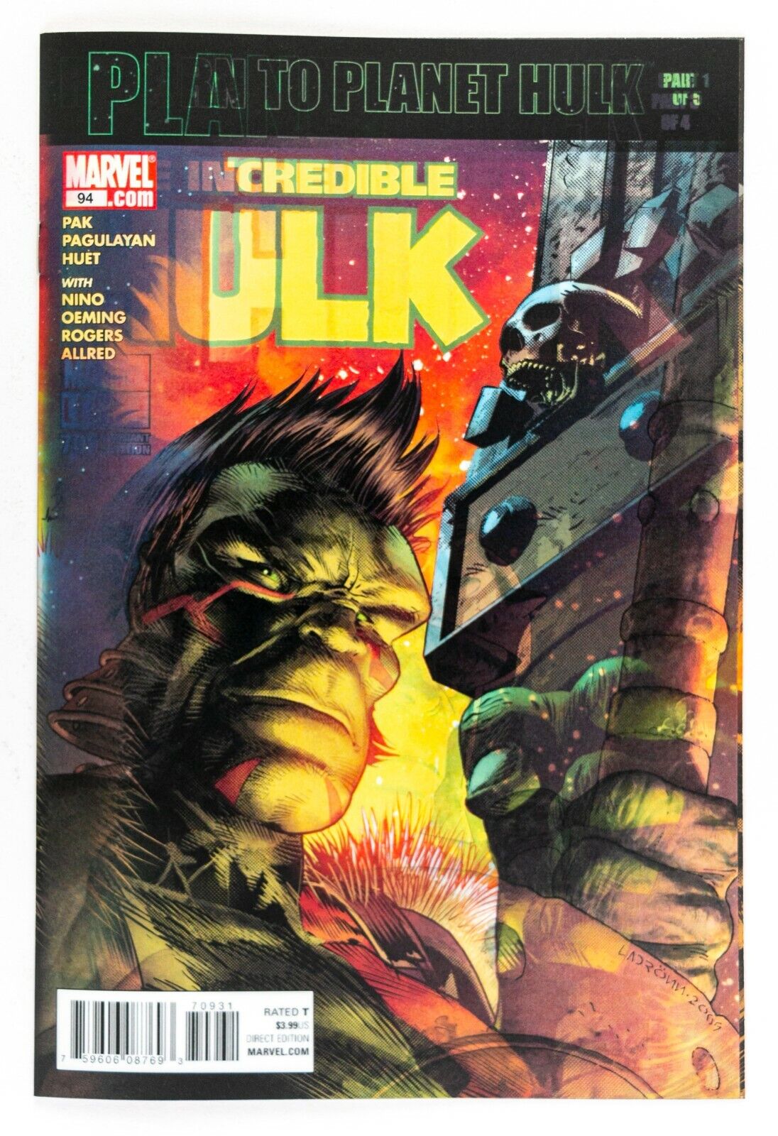 Incredible Hulk #709 (2017 Marvel) Homage Lenticular Mike Deodato Jr. Cover NM-