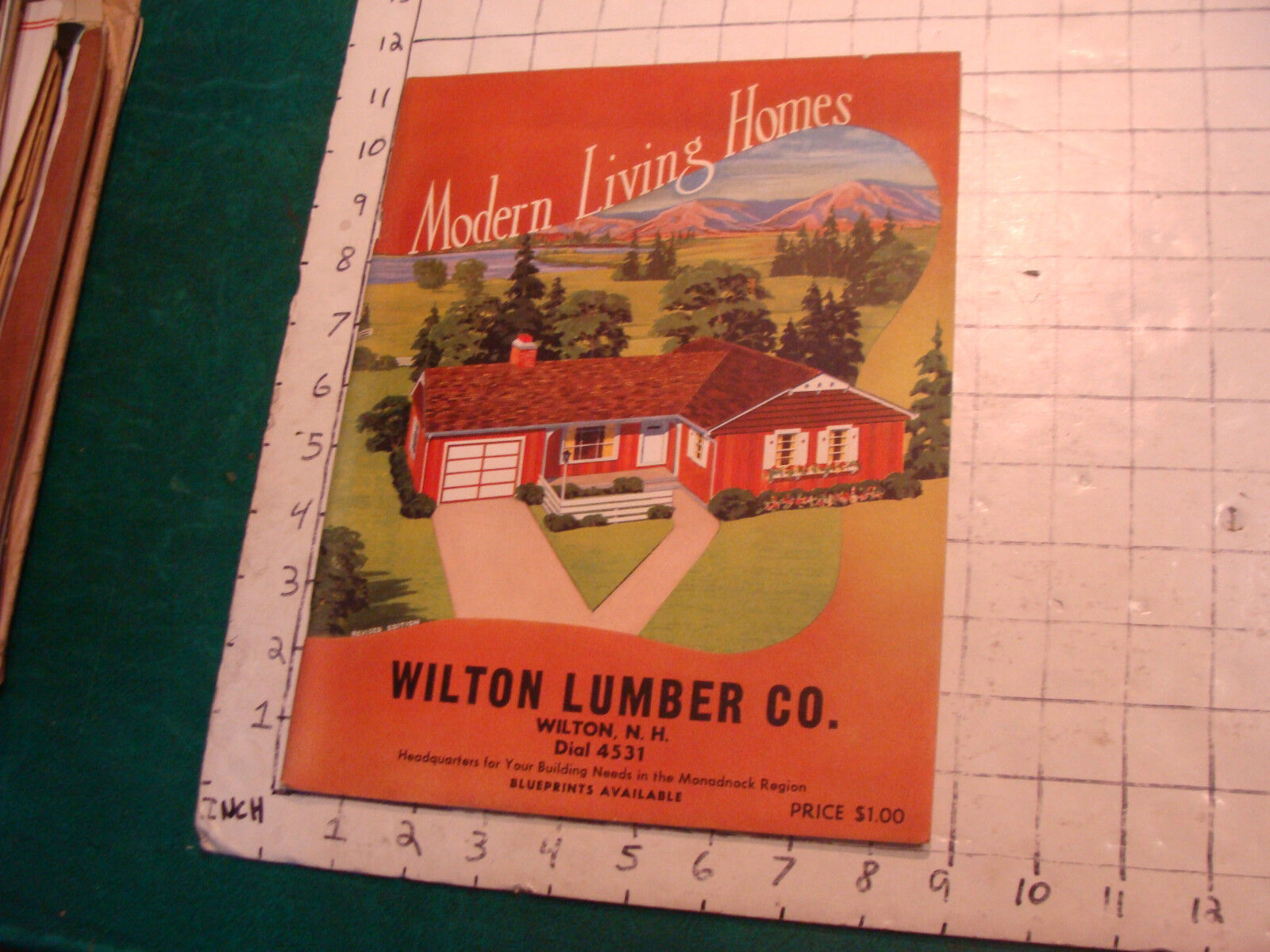 Vintage MID CENTURY booklet: MODERN LIVING HOMES 1953, 32pgs