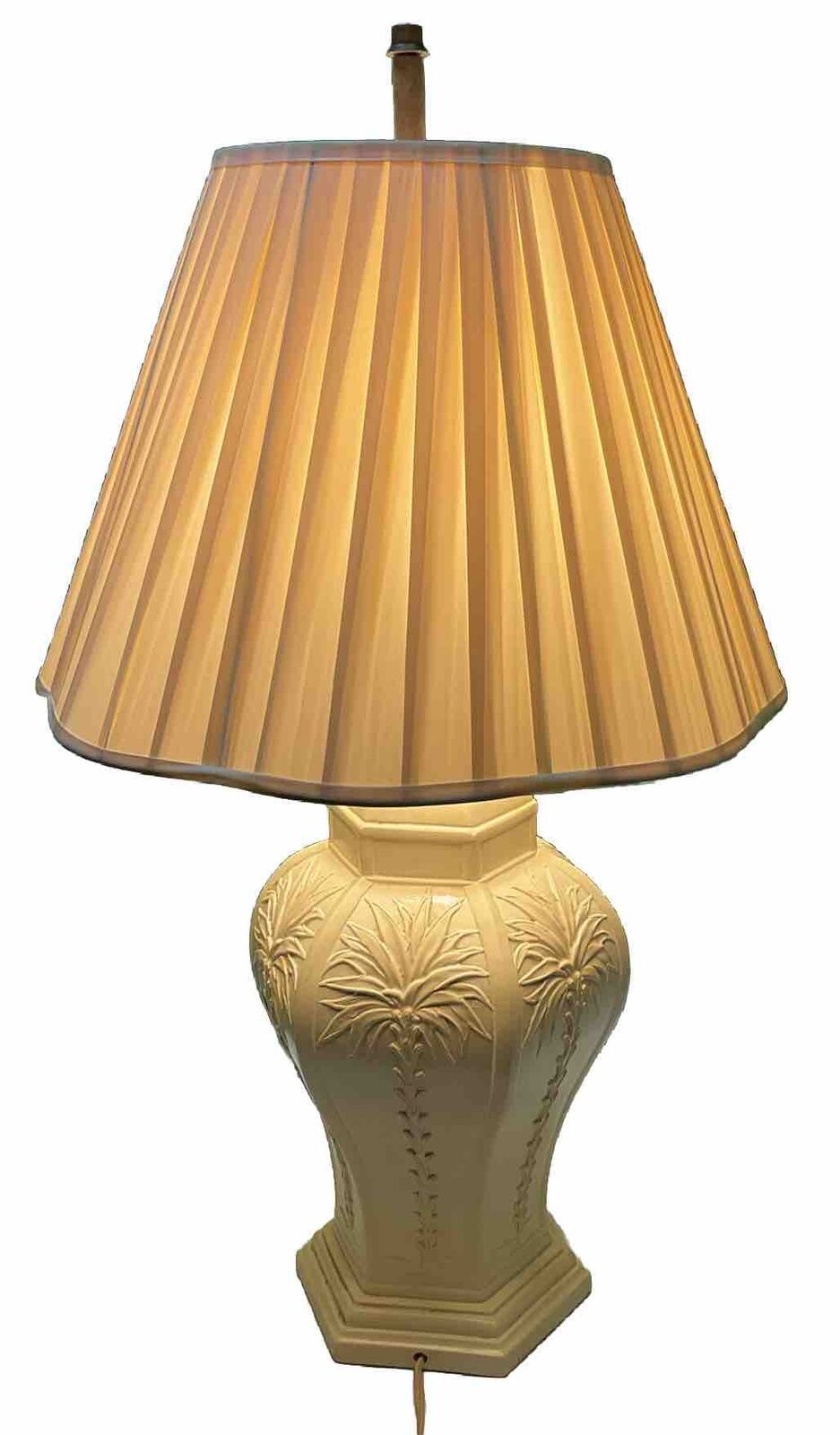 vintage table lamp with shade 29” Height. 