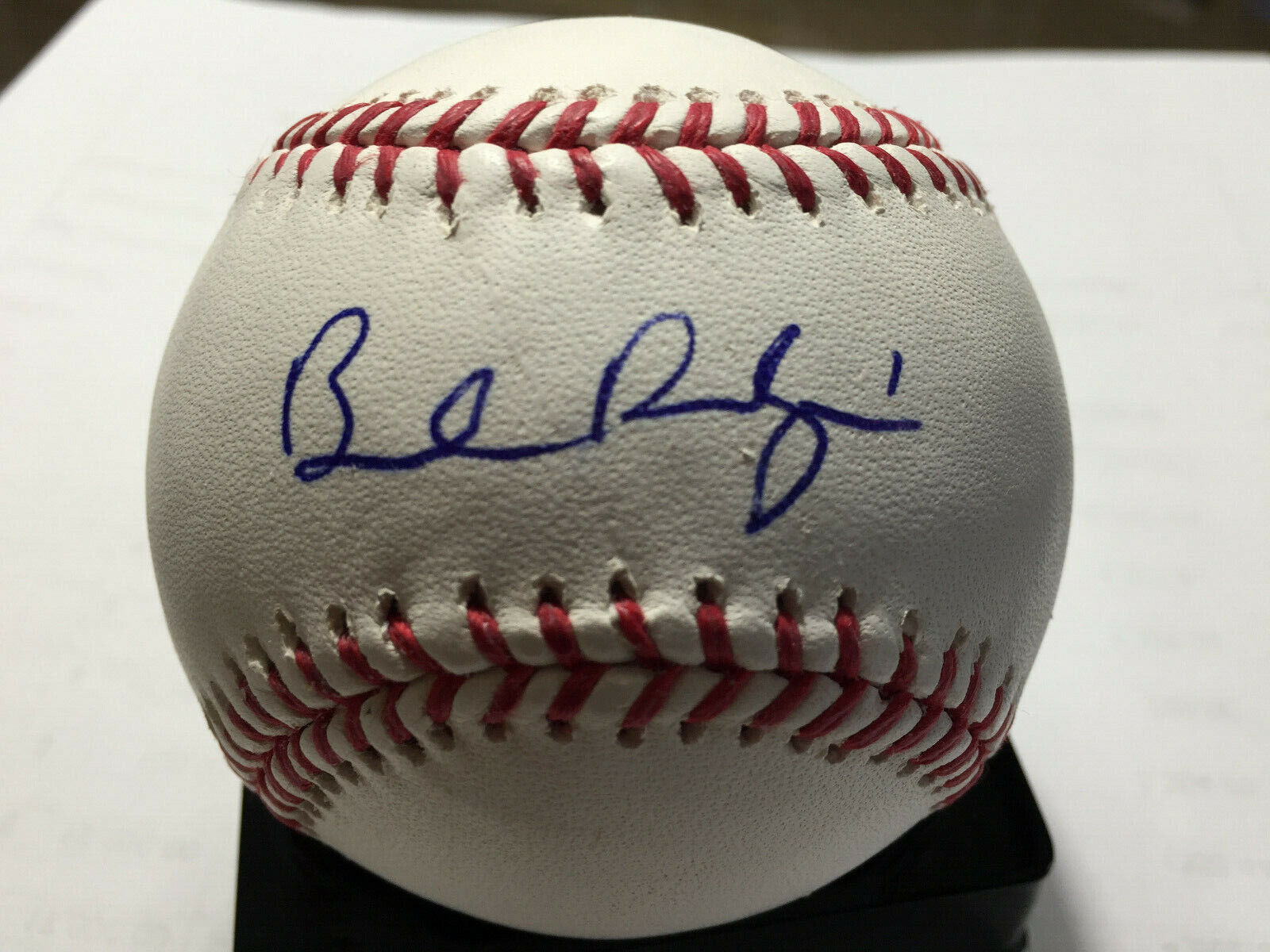 Brendan Rodgers Colorado Rockies Signed Autograph OMLB Baseball 