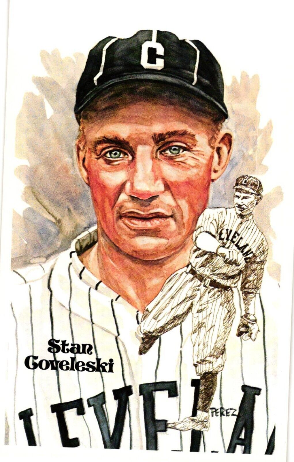 Stan Coveleski 1980 Perez-Steele Baseball Hall of Fame Limited Edition Postcard