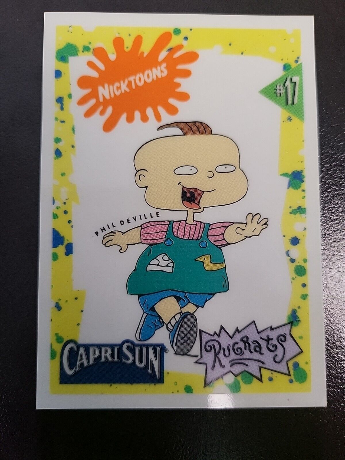 1992 Capri Sun Rugrats Phil Deville Nickelodeon Nicktoons DECAL Sticker card #17