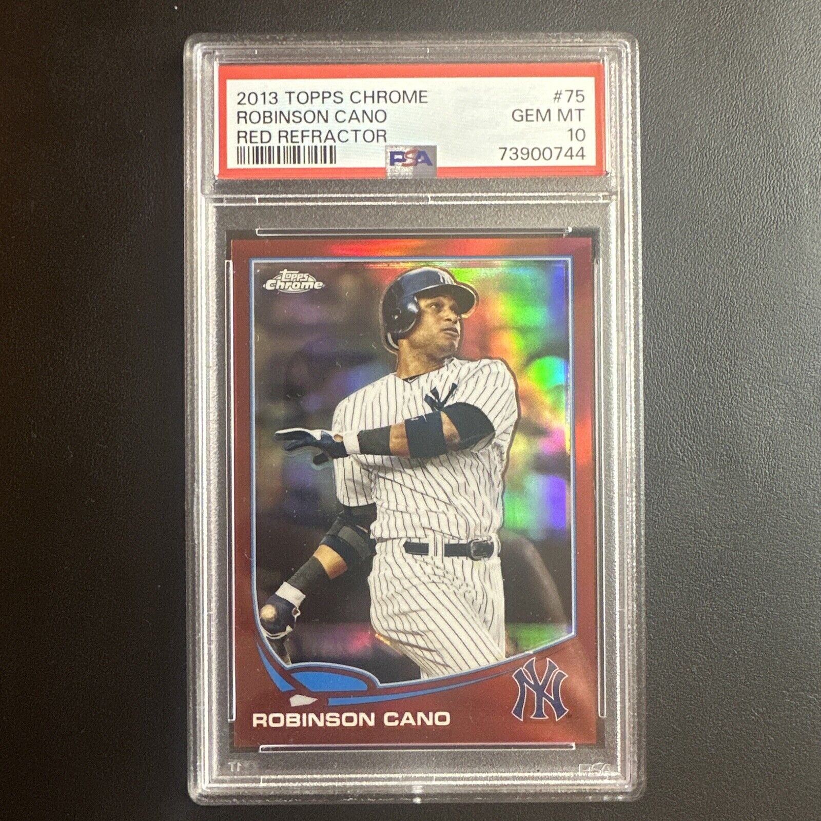 2013 Topps Chrome Robinson Cano Red Refractor PSA 10 20/25