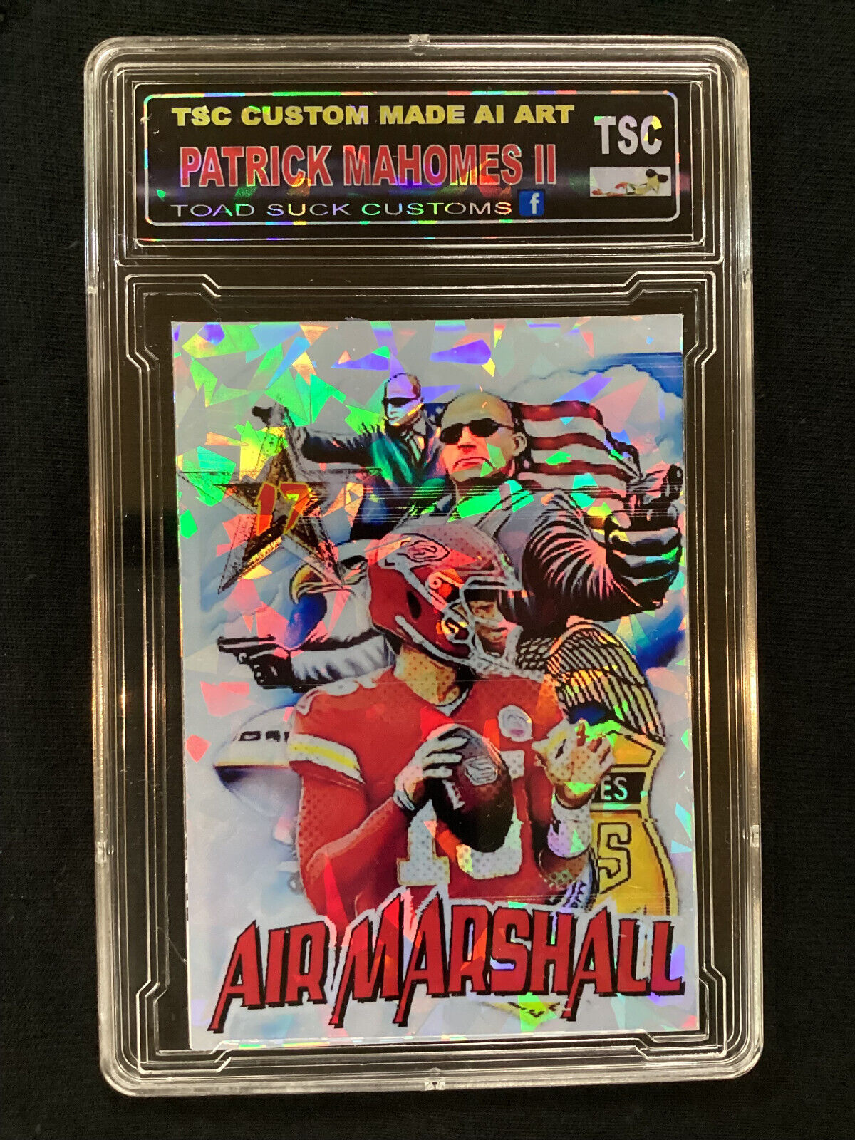 2023 PATRICK MAHOMES II Air Marshal Cracked Ice Refractor NEW SERIES Made By