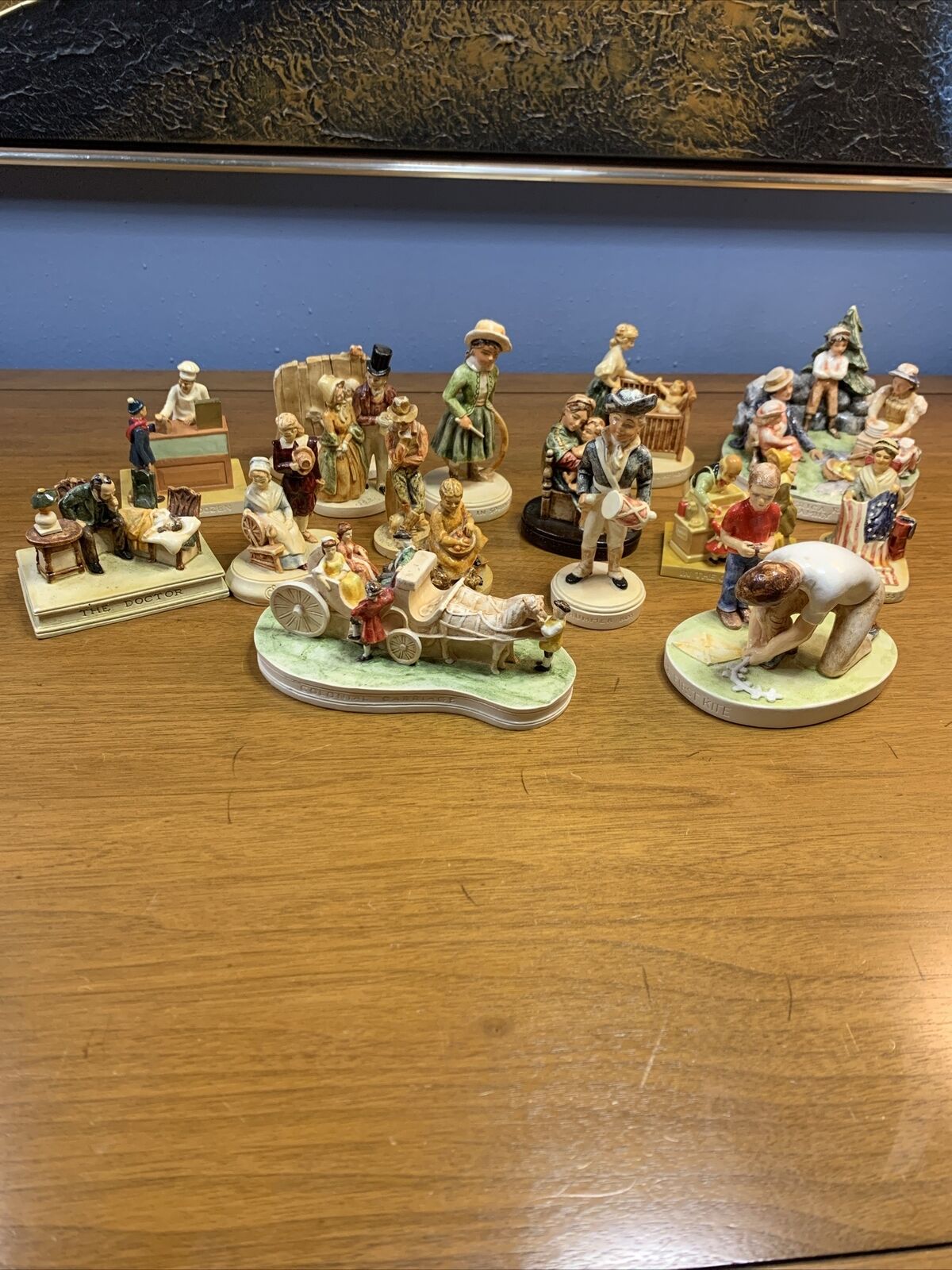 Lot of 16 Sebastion Miniatures Good Condition Including Americana Themes Plus