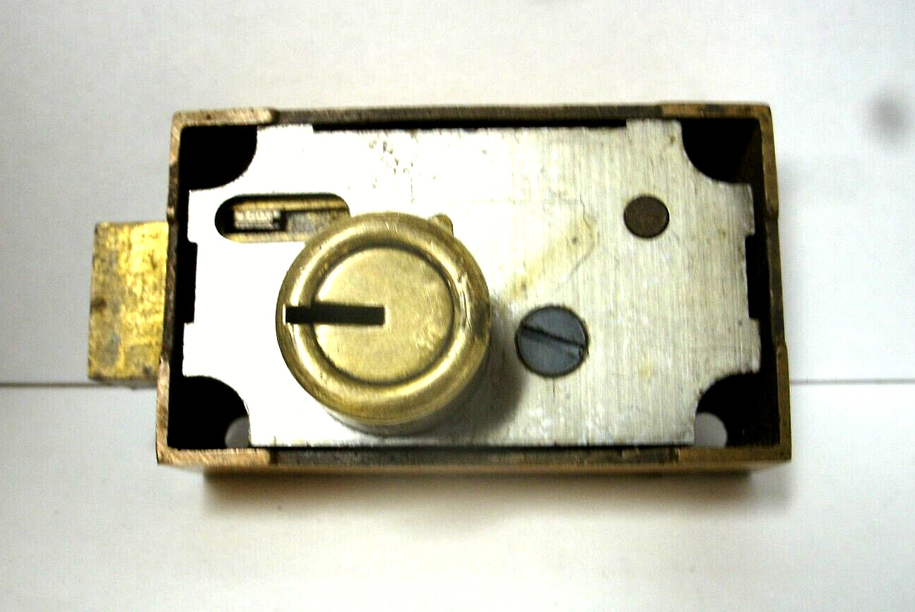Vintage Herring-Hall & Marvin Single Nose Safe Deposit Lock-USED