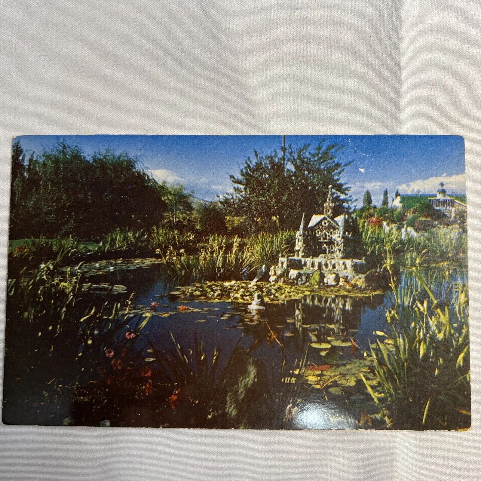 Christian Peterson's Rock Garden Photo Vintage Postcard Redmond Oregon