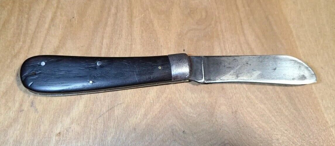 Vintage WW2 USCG Rope Knife - Kutmaster 1944-796- Sheepsfoot Blade/Wood Handle