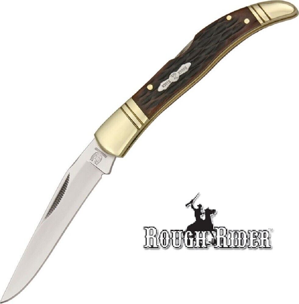 Rough Ryder Large Lockback French Tickler Toothpick Folding Pocket Knife - NEW