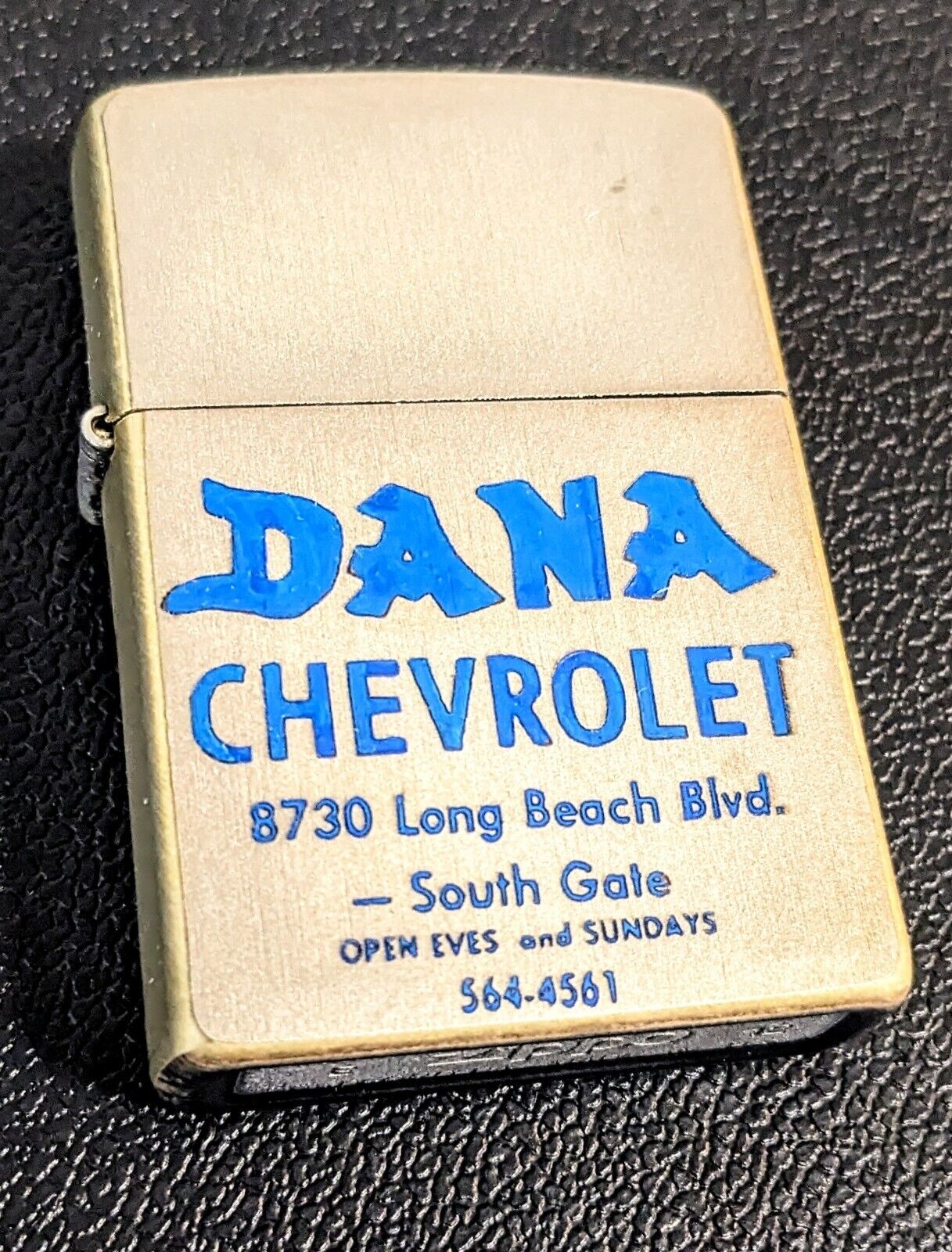Dana Chevrolet Chrome And Brass Zippo 2012 Cool Muscle Car Nostalgia Euc