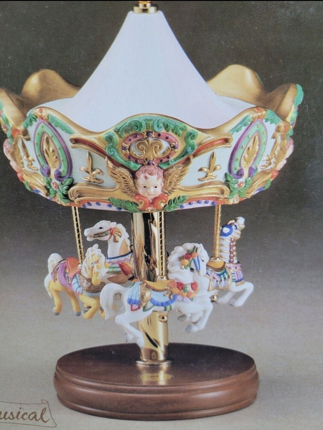 4 Horse Tobin Fraley Willitts LIMITED EDITION American Carousel Waltz Music
