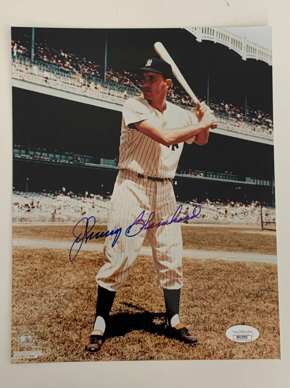 Johnny Blanchard Autographed 8x10 Photo New York Yankees JSA COA