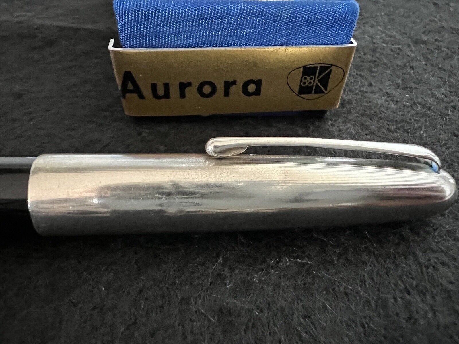 Aurora 88K Pen Fountain Pen Gold Plunger Hooded Nikargenta Marking