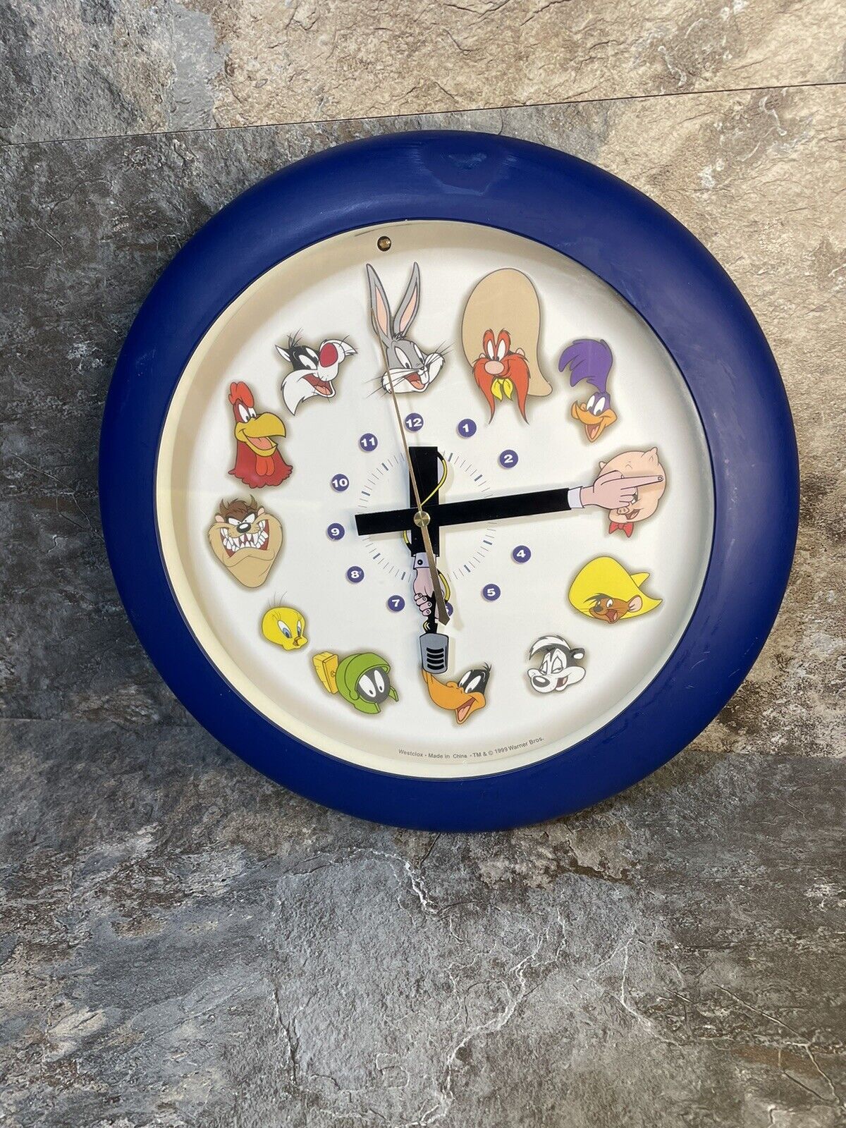 1999 Westclox VTG Warner Bros Looney Tunes Talking Wall Clock (Read Description)