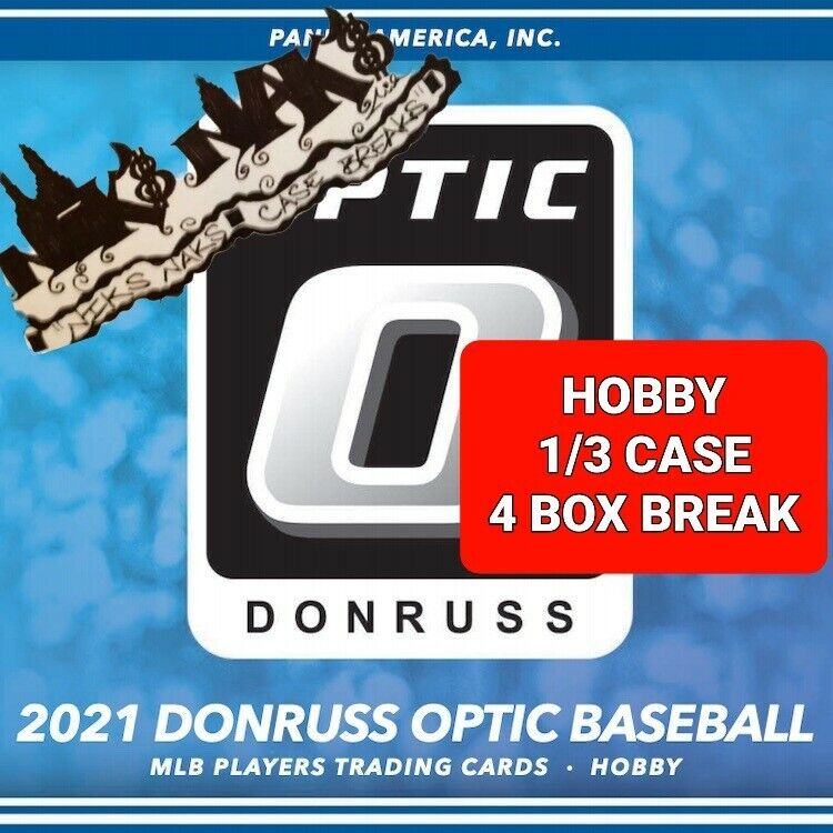 MILWAUKEE BREWERS 2021 DONRUSS OPTIC BASEBALL HOBBY 1/3 CASE 4 BOX BREAK #18