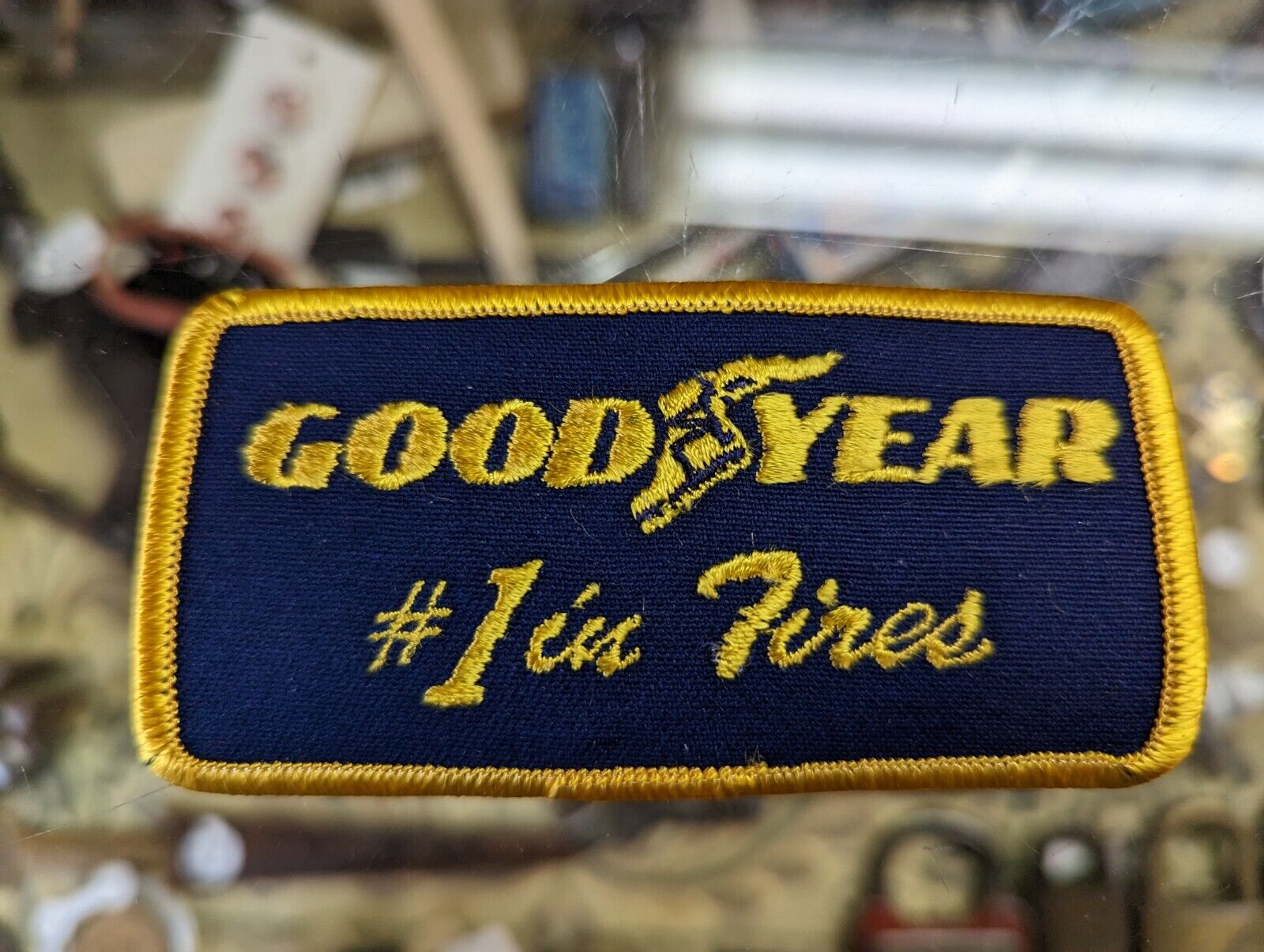 GOODYEAR-#1 In Tires Embroidered Iron On Uniform-Jacket Patch 3 3/4\