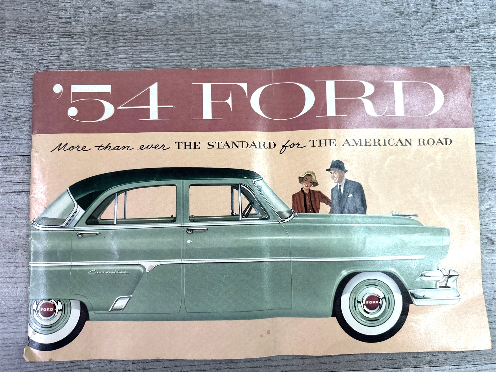 Vintage 1954 Ford Original Dealership Car Sales Brochure