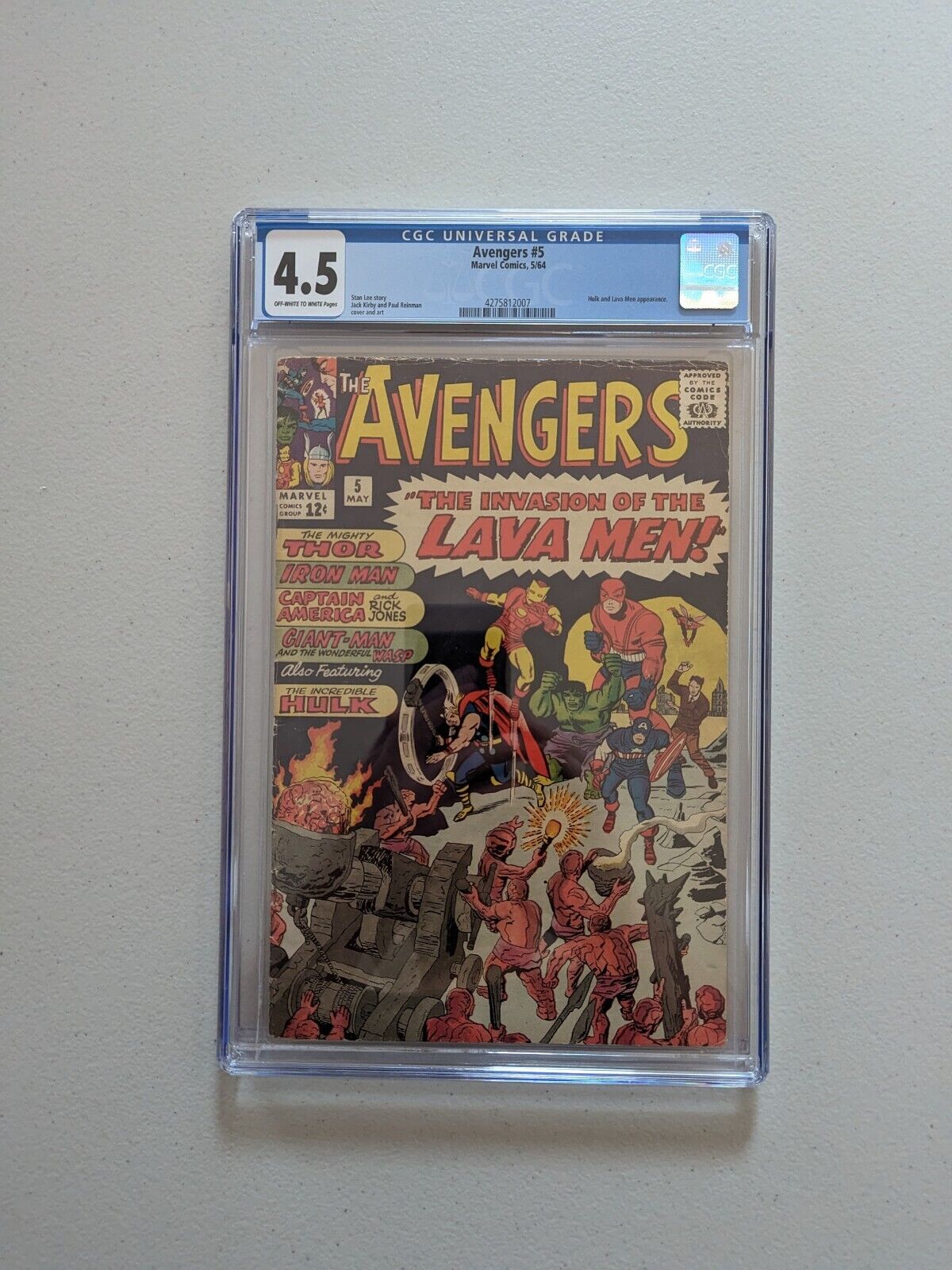 Avengers 5 Marvel Comics CGC 1964