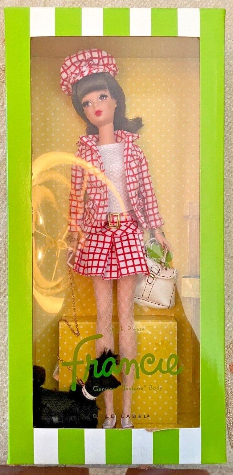 Barbie Silkstone Gold Label - Francie Doll with dog