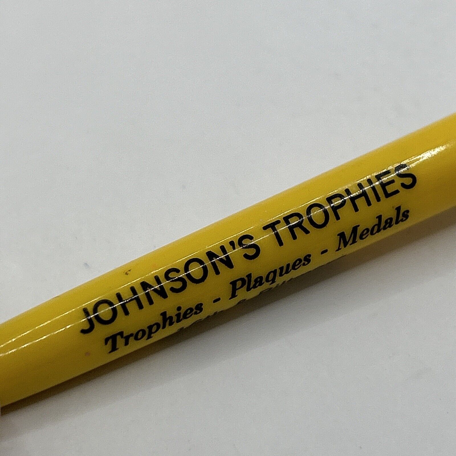 VTG Ballpoint Pen Johnson's Trophies Muncie Indiana