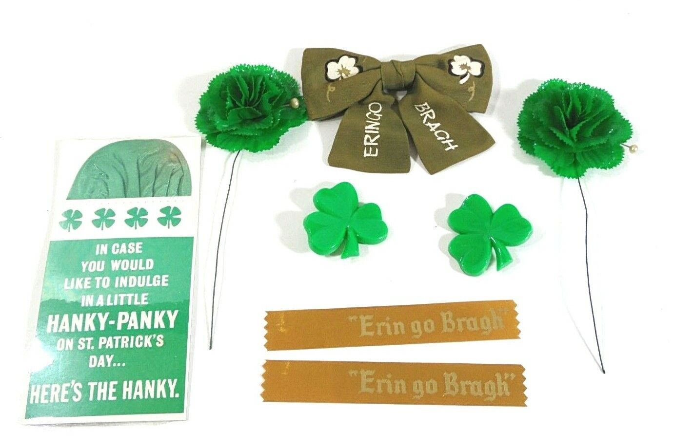 VINTAGE 1980\'S ST. PATRICK\'S DAY COLLECTION GET READY ERIN GO BRAUGH