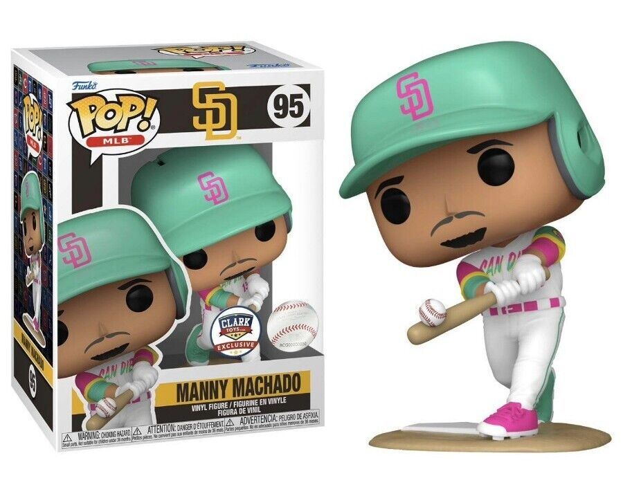 Funko Pop MLB Manny Machado CLARKtoys Exclusive # 95 w/Protector PreOrder
