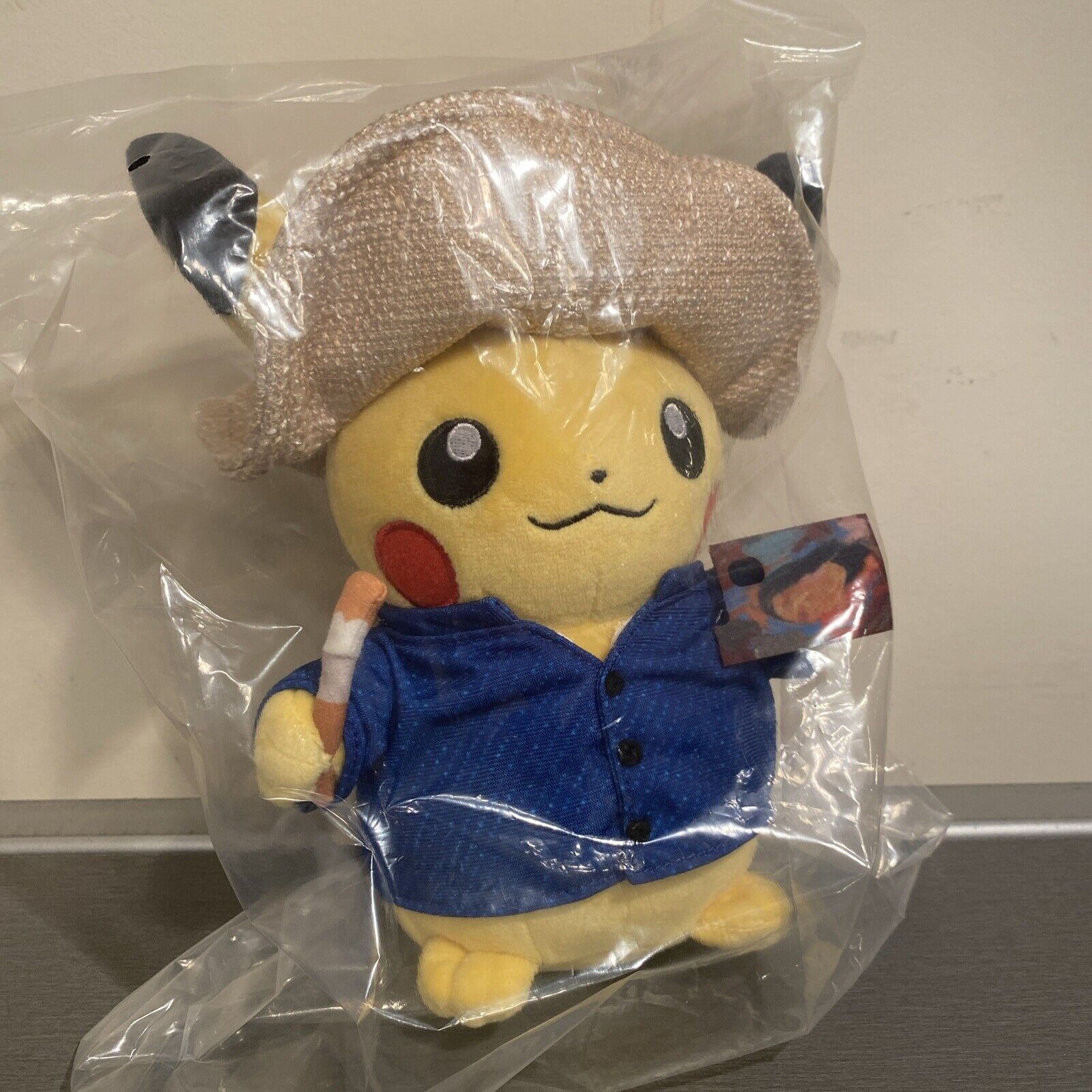 Pokemon Center X Pikachu Van Gogh Museum Plush 7 Inch Limited Edition In Hand