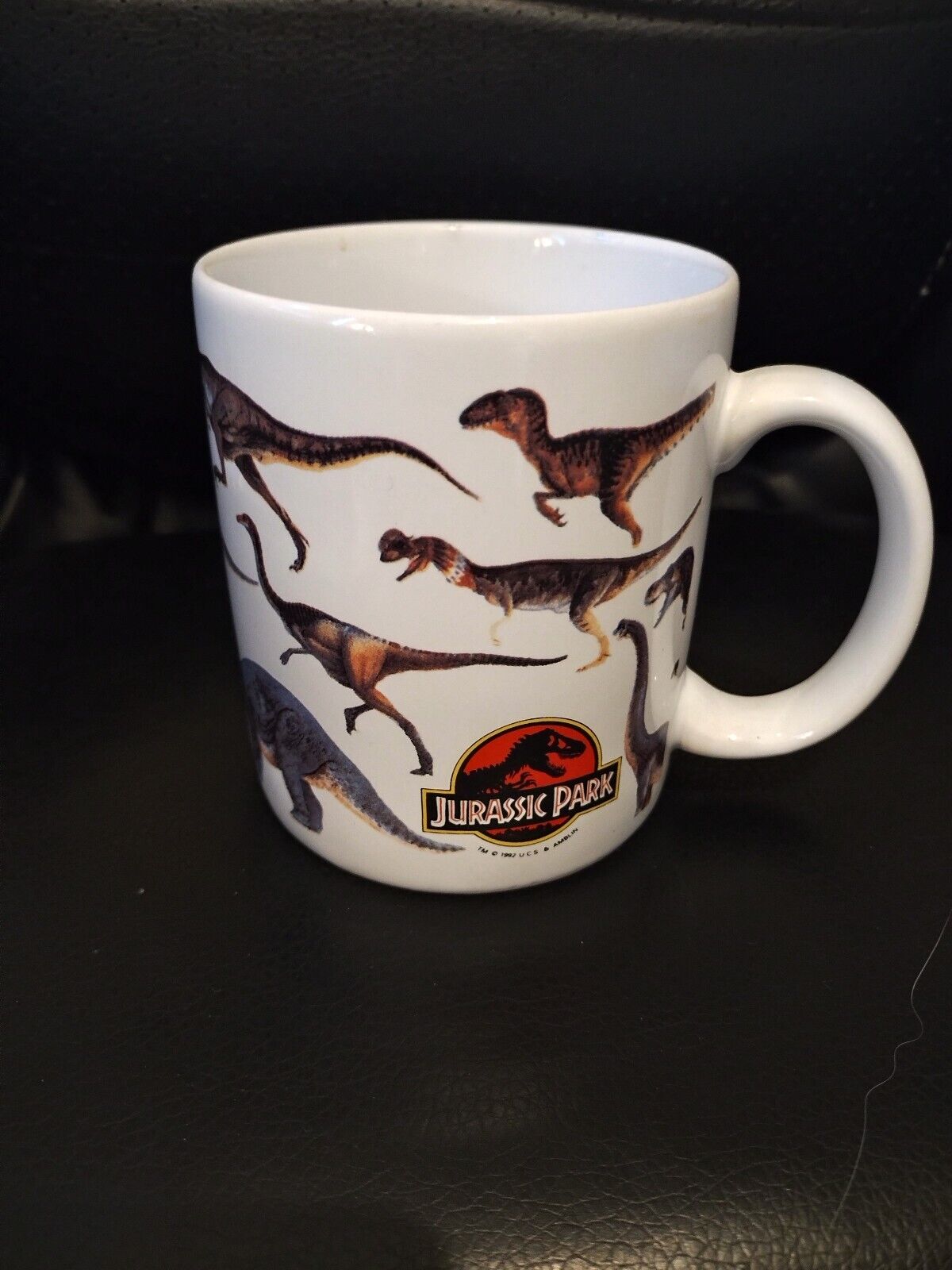 Vintage 1992 Dakin Jurassic Park Mug