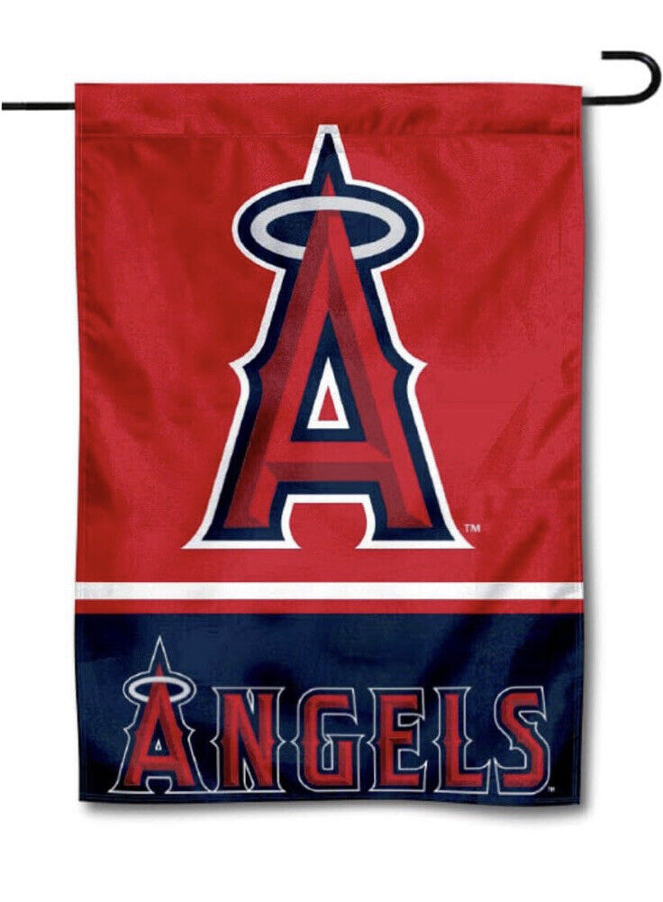 Los Angelas Angels Garden Flag Double Sided MLB LA Angels Premium Yard Flag
