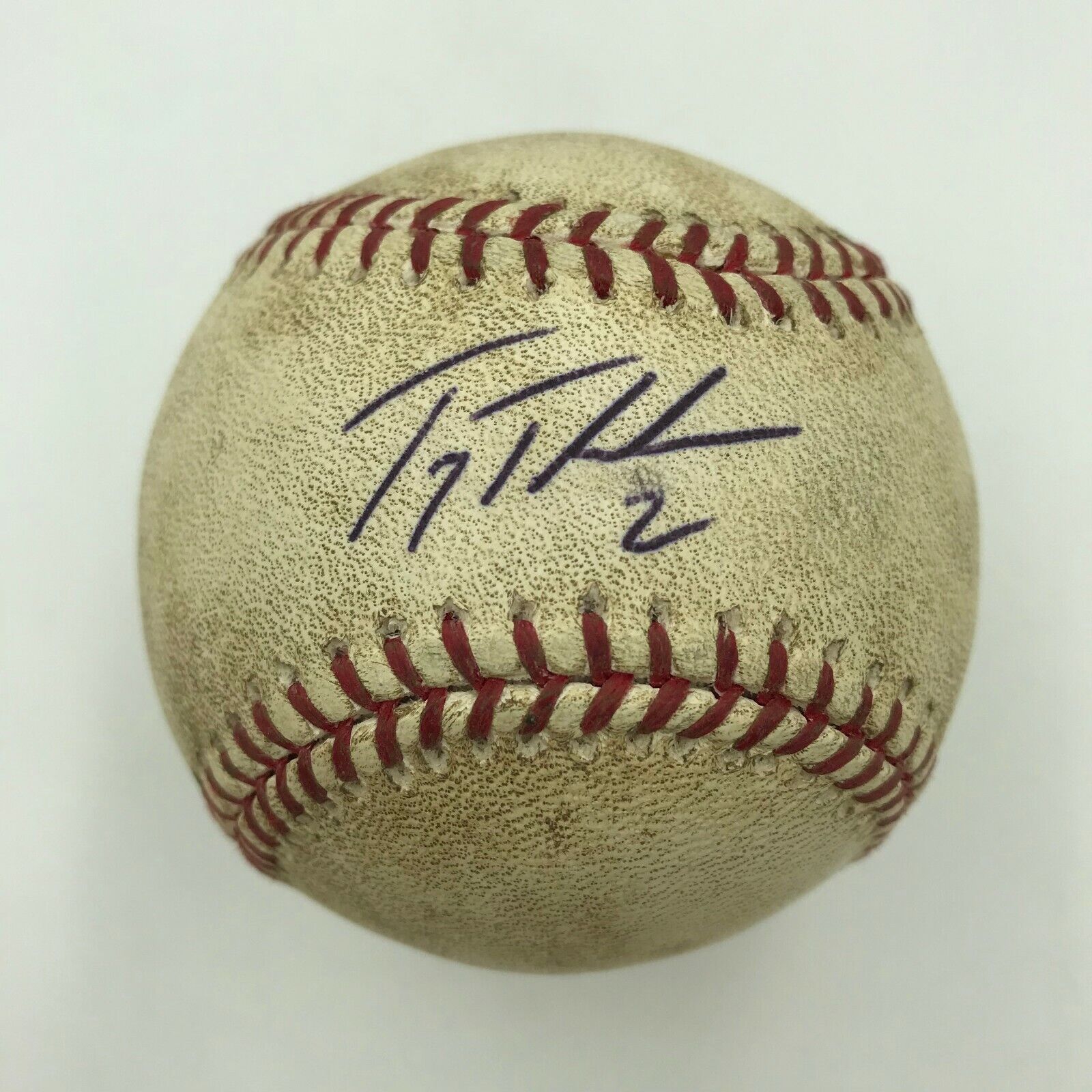Troy Tulowitzki Cycle Game 8-10-2009 Signed Game Used Baseball MLB Authentic 