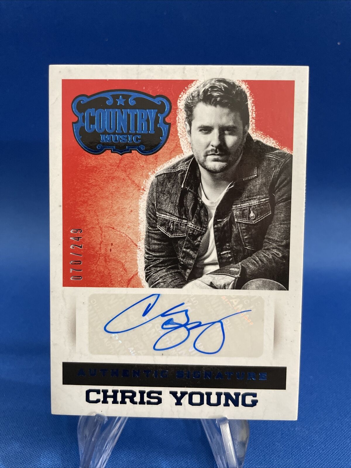 2014 panini country music Chris Young autograph /249