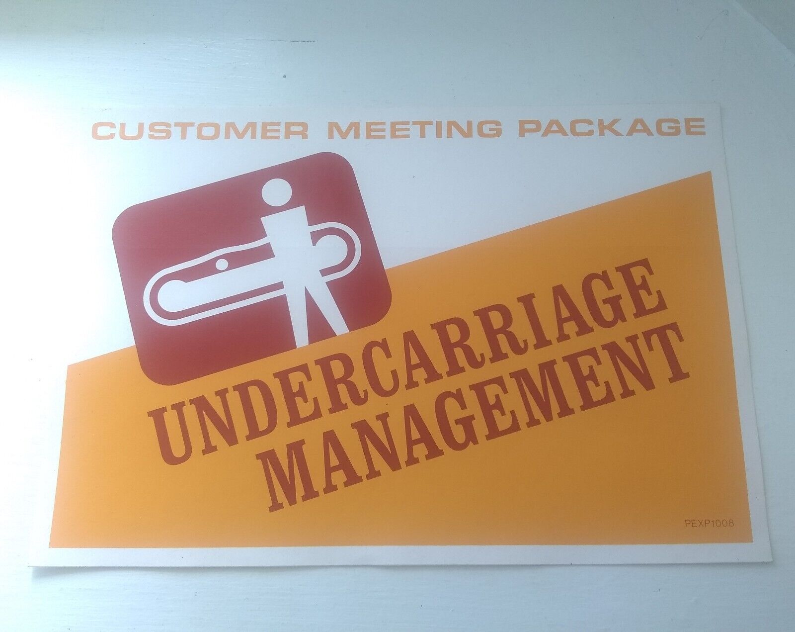 NOS Caterpillar Large Decal Sticker Customer Meeting Undercarriage Management 