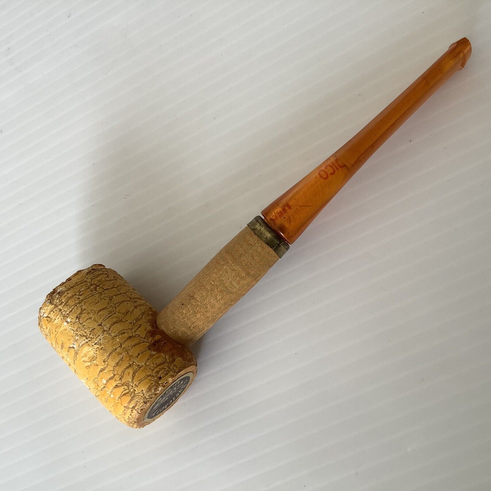 Vintage Buescher\'s Corn Cob Pipe World Famous Made in the U.S.A 