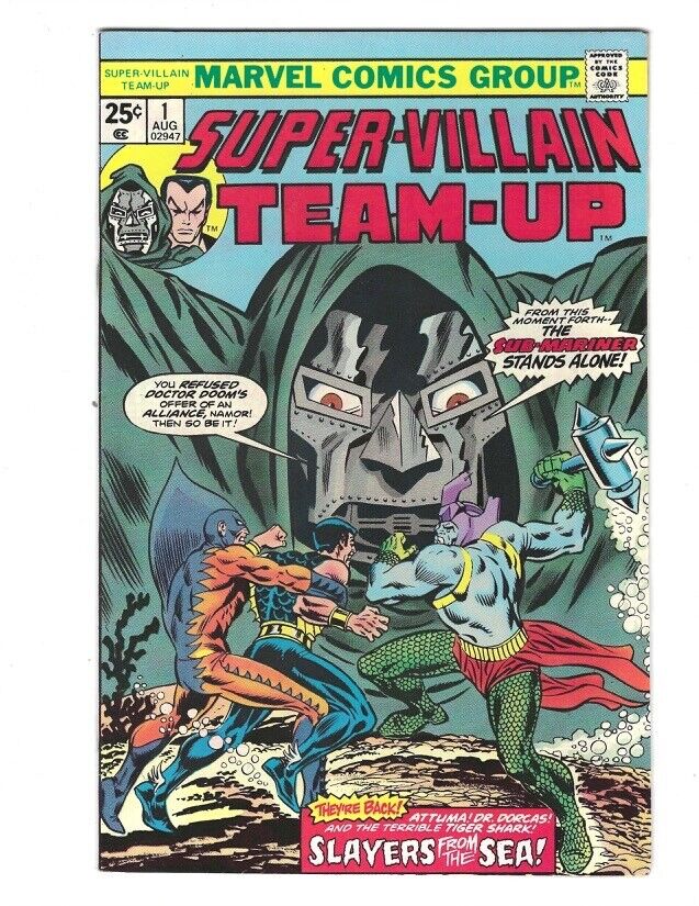 Super Villain Team Up #1 1975 VF+ or better Dr. Doom Sub Mariner Attuma